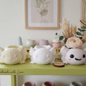 diy axolotl aus gips zum bemalen