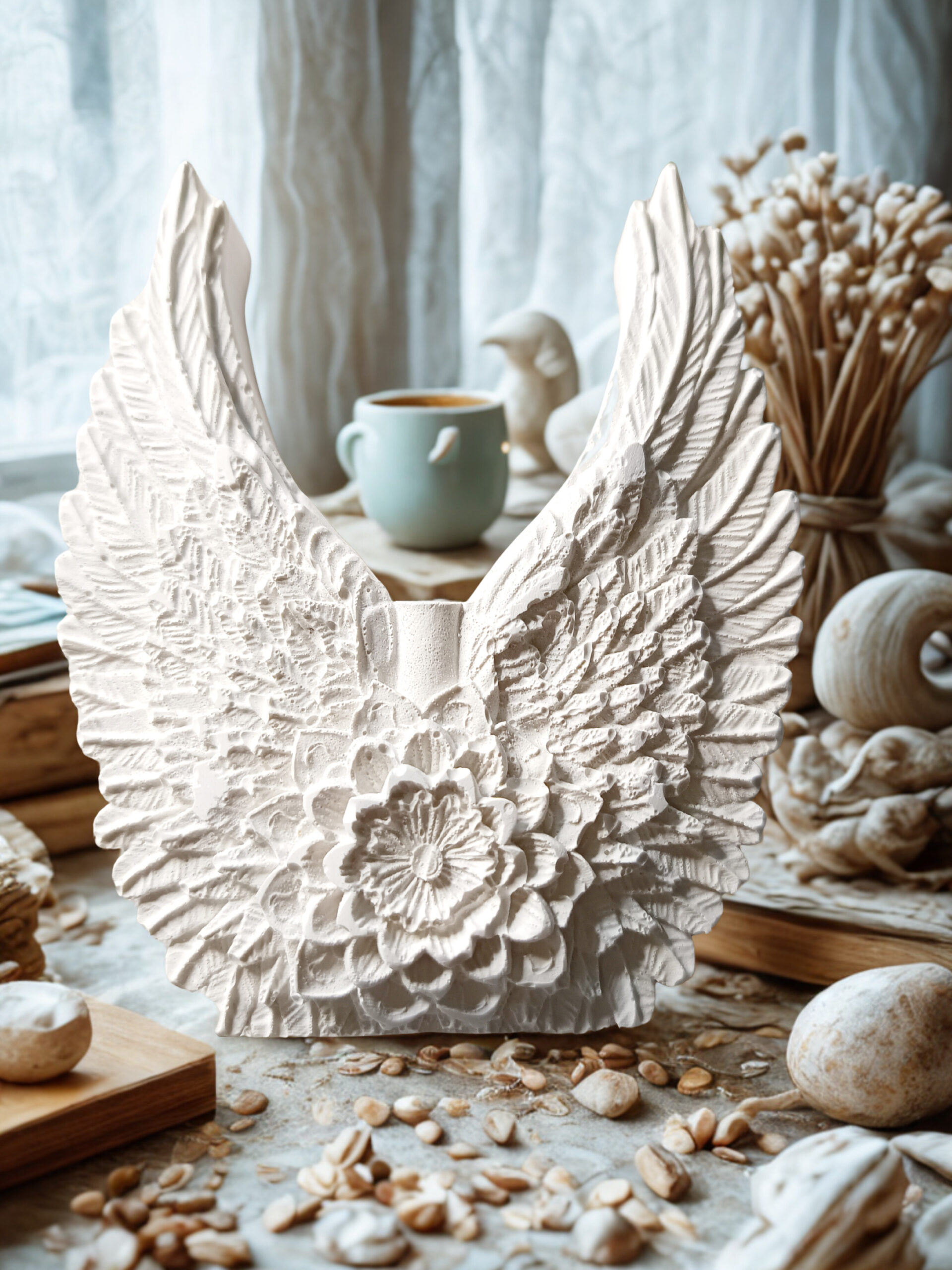 diy engel flügel zum selbstbemalen – duftstein & dekoobjekt