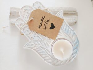 Hamsa Hand – Teelichthalter zum Selbstgestalten (inkl. Teelicht)