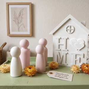gips‑puppenfamilie – mama, papa & kind | kreativset zum bemalen & dekorieren
