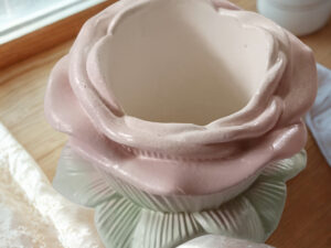 große vintage‑rose – diy rohling zum selbstgestalten