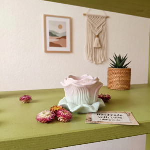 große vintage‑rose – diy rohling zum selbstgestalten