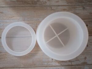 2er-Set Silikon-Kerzengefäßformen mit Deckel