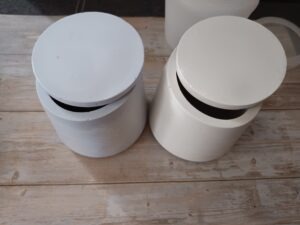 2er set silikon kerzengefäßformen mit deckel