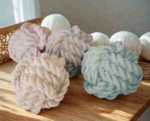 Duftstein „Wollknoll“ – handgegossen aus Gips