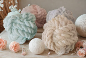 Duftstein „Wollknoll“ – handgegossen aus Gips