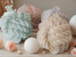 Duftstein „Wollknoll“ – handgegossen aus Gips