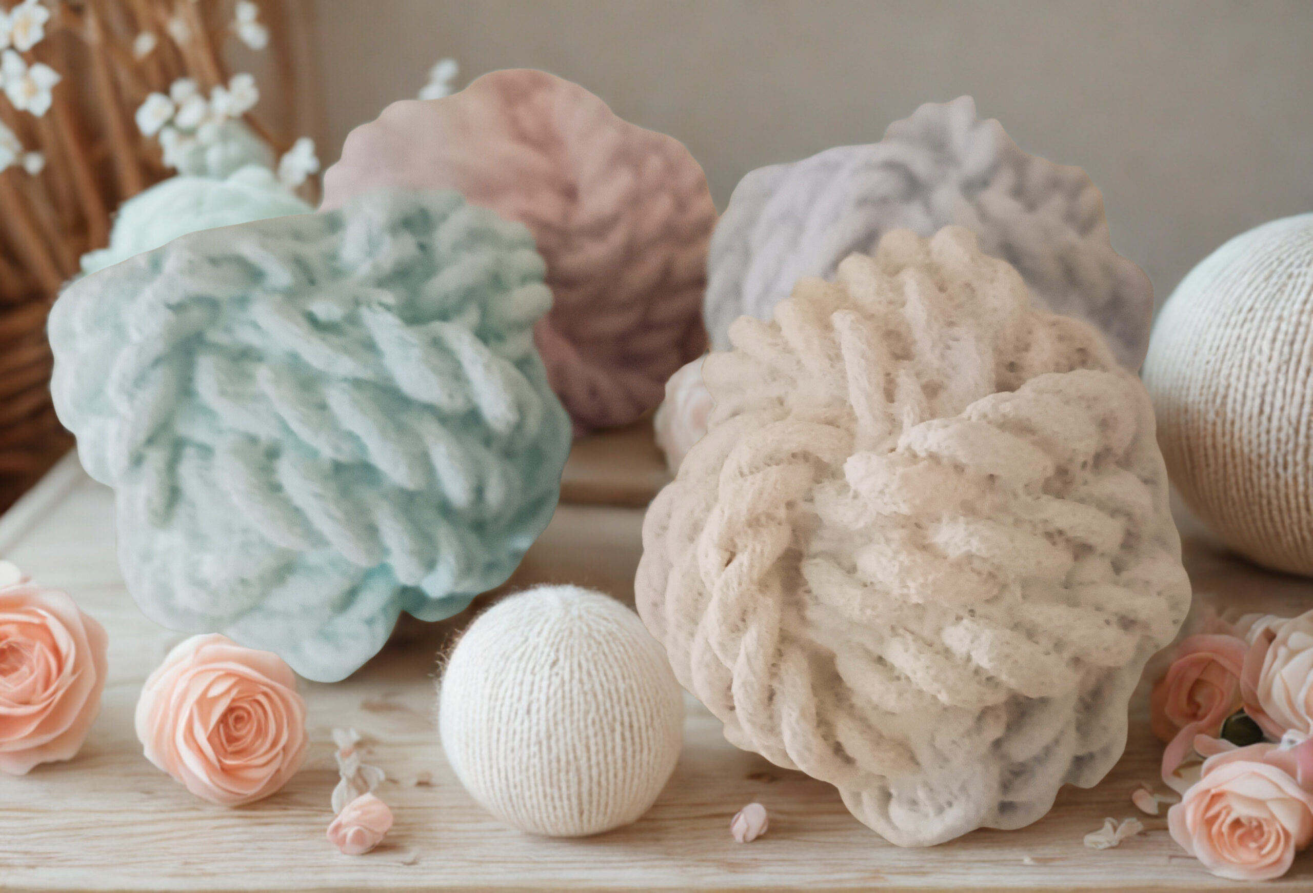 Duftstein „Wollknoll“ – handgegossen aus Gips Duftstein „Wollknoll“ – handgegossen aus Gips