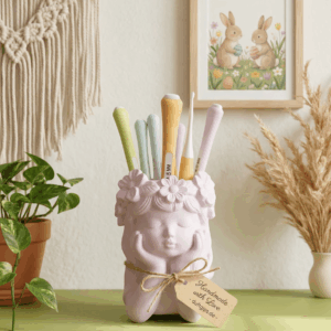 blumenmädchen lilly | handgefertigt aus gips | diy